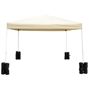 Pack 4 Pesos para Carpas Bolsas de Pesos Pesas de Piernas para Cenador Pabellón Gazebo Bolsas de Arena para Exteriores Negro