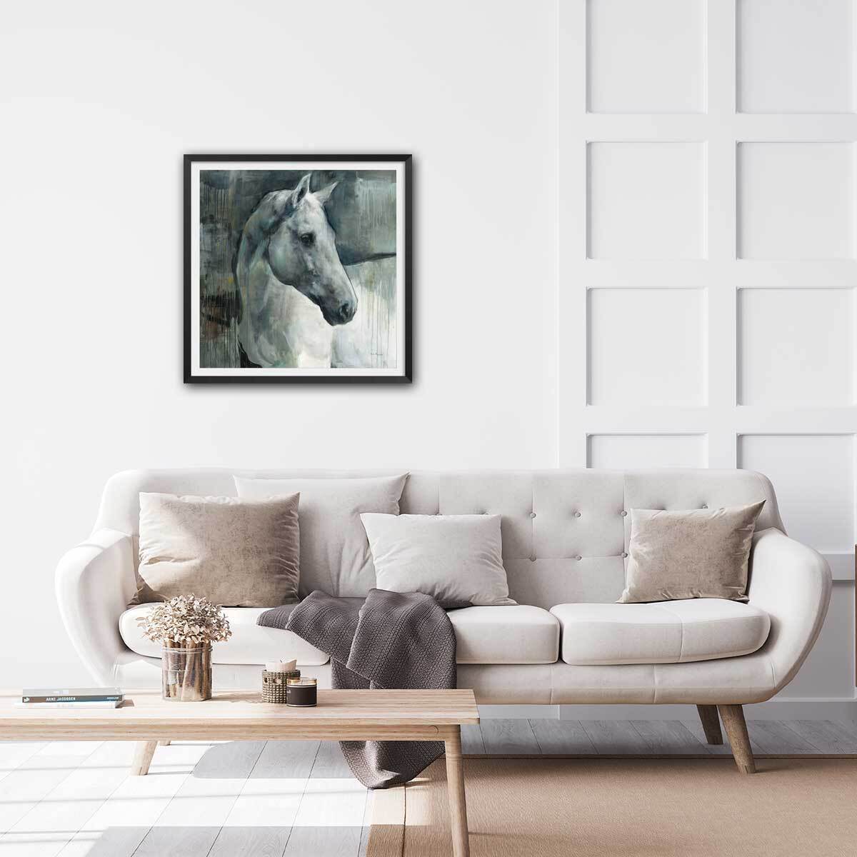 Affiche Oldenbourg portrait Affiche + cadre en bois - Noir