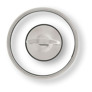 Casserole 12 cm à deux poignées avec couvercle Excelsa – Jazz Cook, Acier Argenté