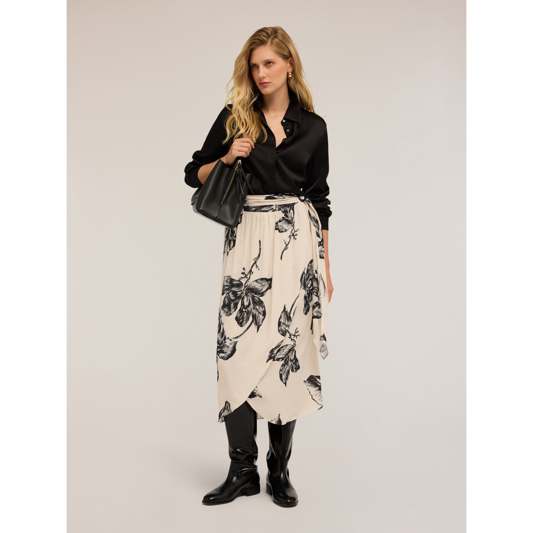 Motivi - Camicia satin - Nero