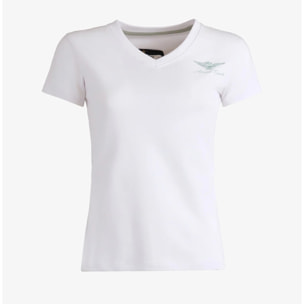 T-shirt Esercito a maniche corte bianca donna