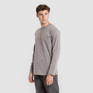 Pijama hombre franela Polo Gris