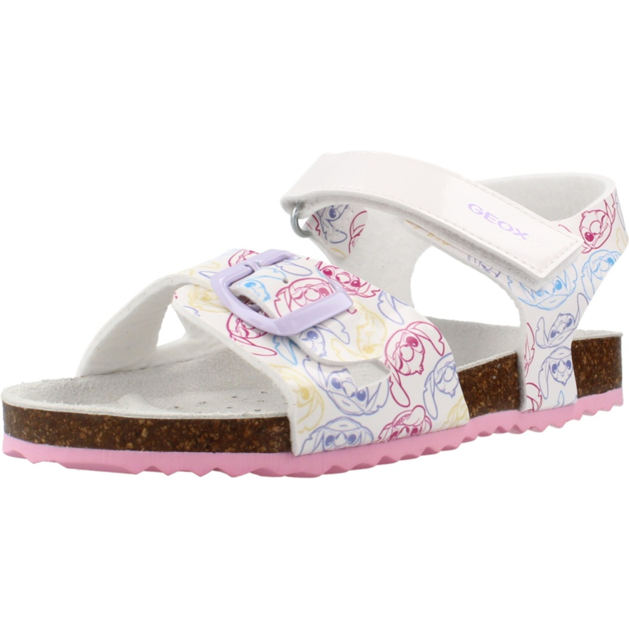 Sandalias Niña de la marca GEOX  modelo J ADRIEL GIRL BLANCO