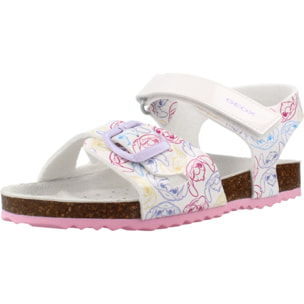 Sandalias Niña de la marca GEOX  modelo J ADRIEL GIRL BLANCO