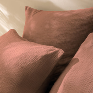 Parure de lit unie en coton, GAZE DE COTON