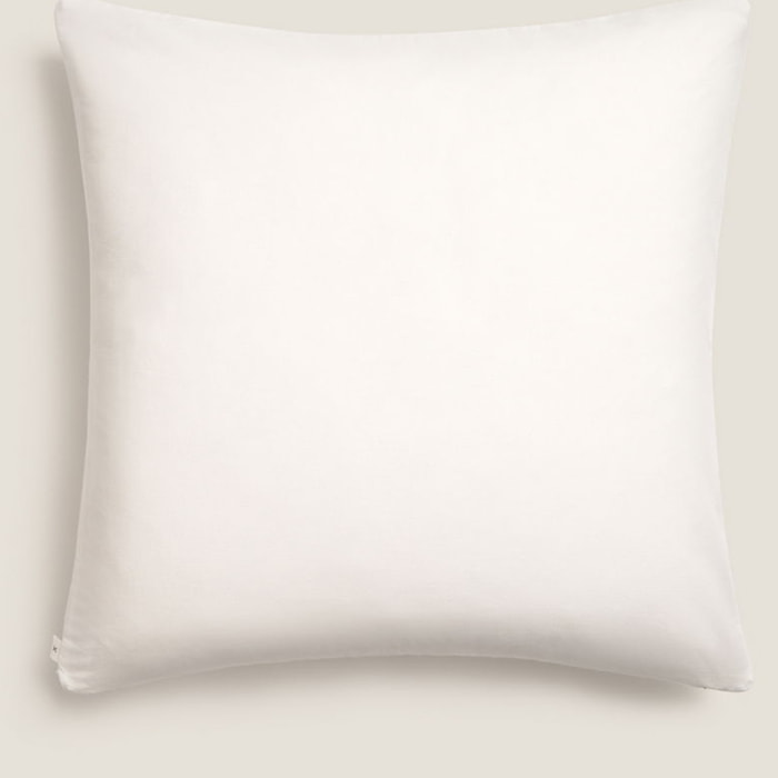 Funda de cojín de algodón bordado floral Resfli color blanco Algodón