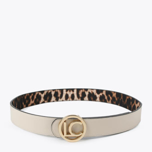 Cintura double face stampa animalier LC