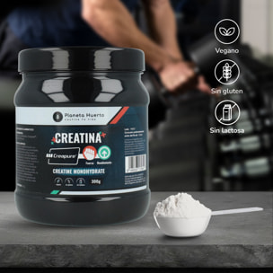 PLANETA HUERTO | Creatina Creapure® 300 g - Monohidrato de Creatina Pura para Incrementar Fuerza y Resistencia Muscular