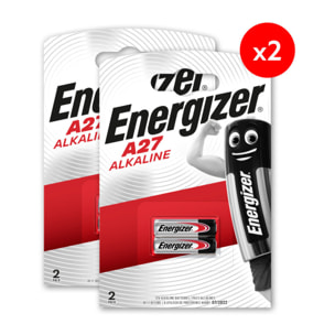 Pack de 2 - Energizer Pile Alcaline A27/27A, pack de 2 Piles