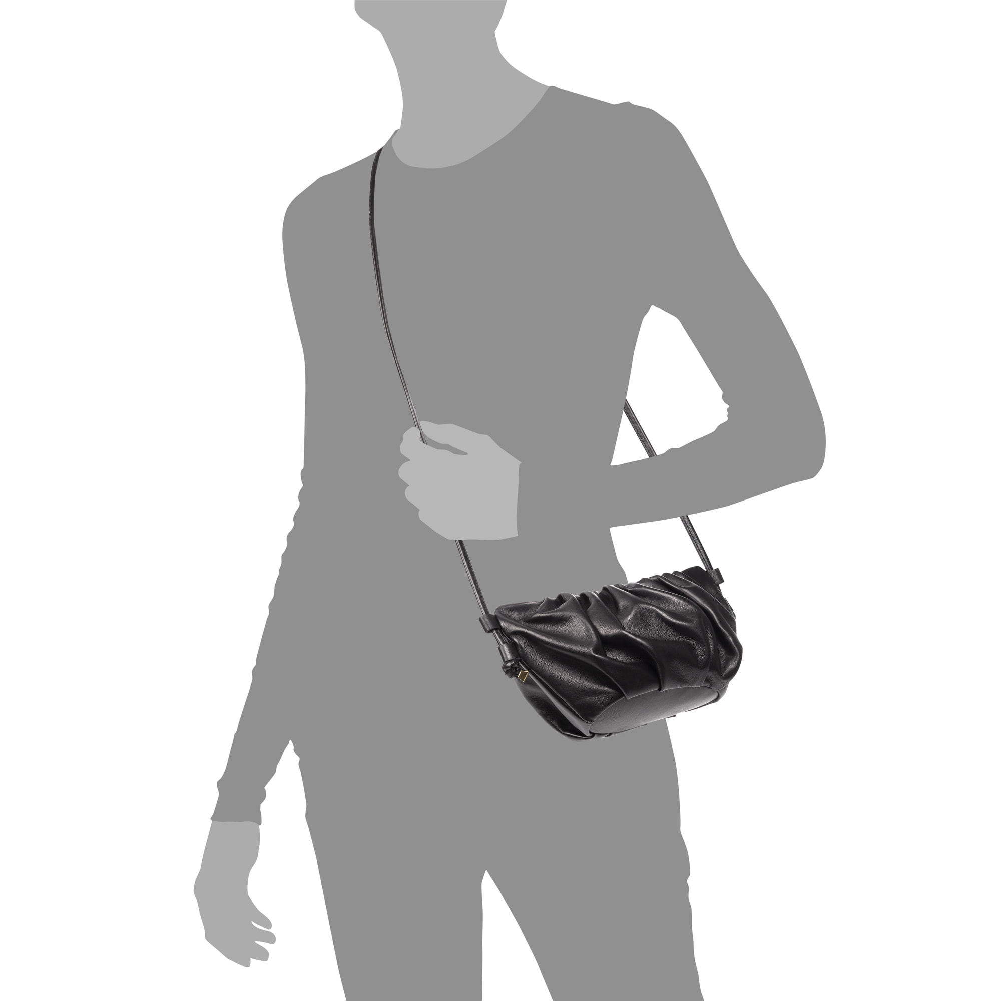 Agna Borsa a Tracolla Donna. Vera Pelle di Capra.