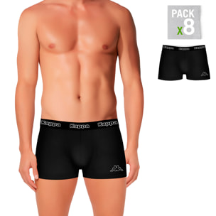 Pack 8 calzoncillos Kappa en color negro para hombre