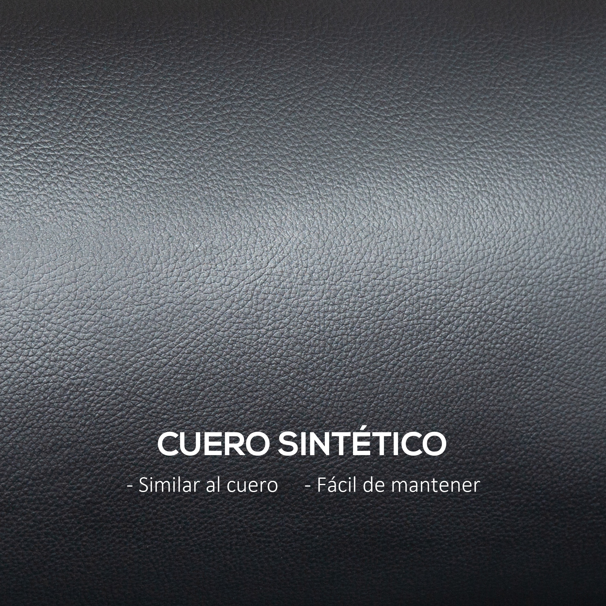 Sofá de 2 Plazas Tapizado en Cuero Sintético Sofá de Salón de 117 cm con Reposabrazos Acolchado Grueso Respaldo Acanalado y Patas de Madera para Dormitorio Sala de Estar Negro