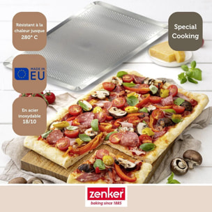 Lot de 2 plaques à pâtisserie perforées en aluminium Zenker Special Cooking