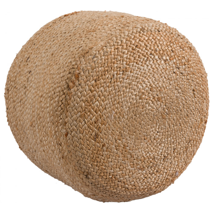 Pouf rond en jute beige D40 cm - Katy