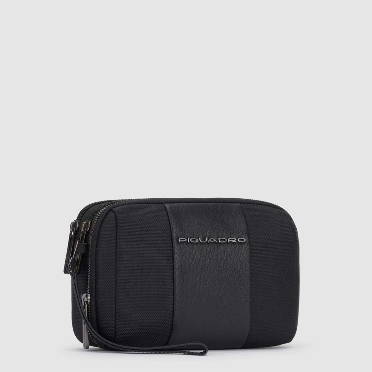 Piquadro Pochette uomo a due scomparti in tessuto riciclato