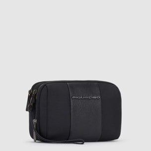 Piquadro Pochette uomo a due scomparti in tessuto riciclato