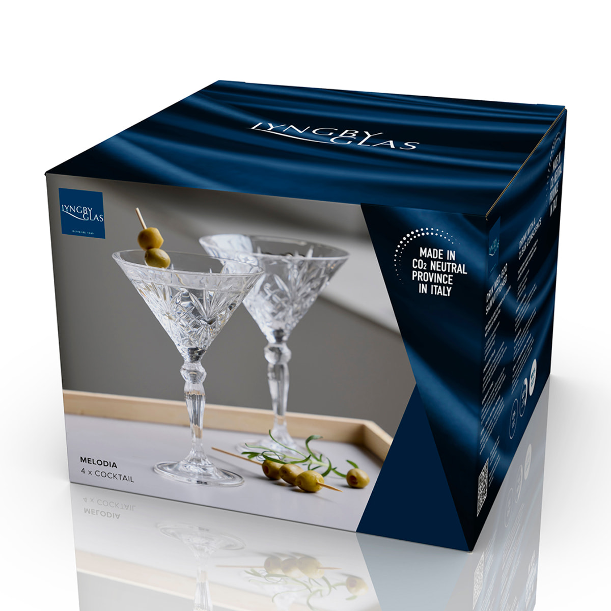 Set de 4 verres à cocktail Melodia 21 cl