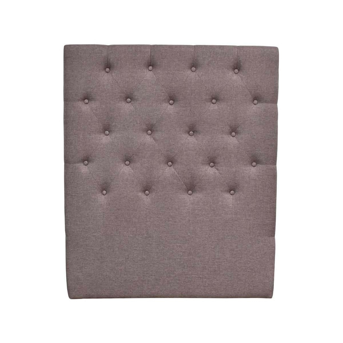 Tête de lit capitonnée ''Déco'' - 99 cm - Taupe - En tissu