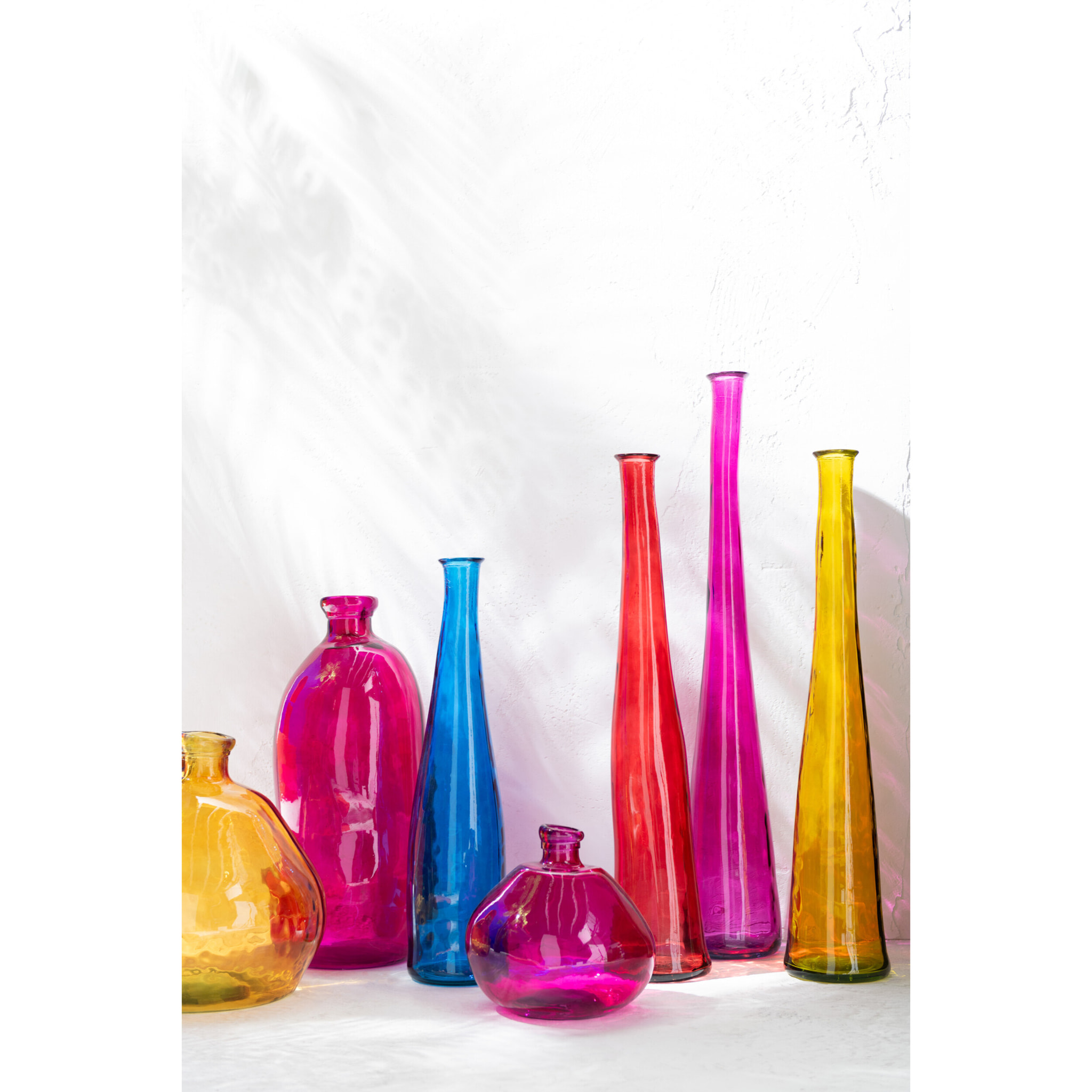 J-Line vase Noah - verre - fuchsia - large - 120 cm de hauteur
