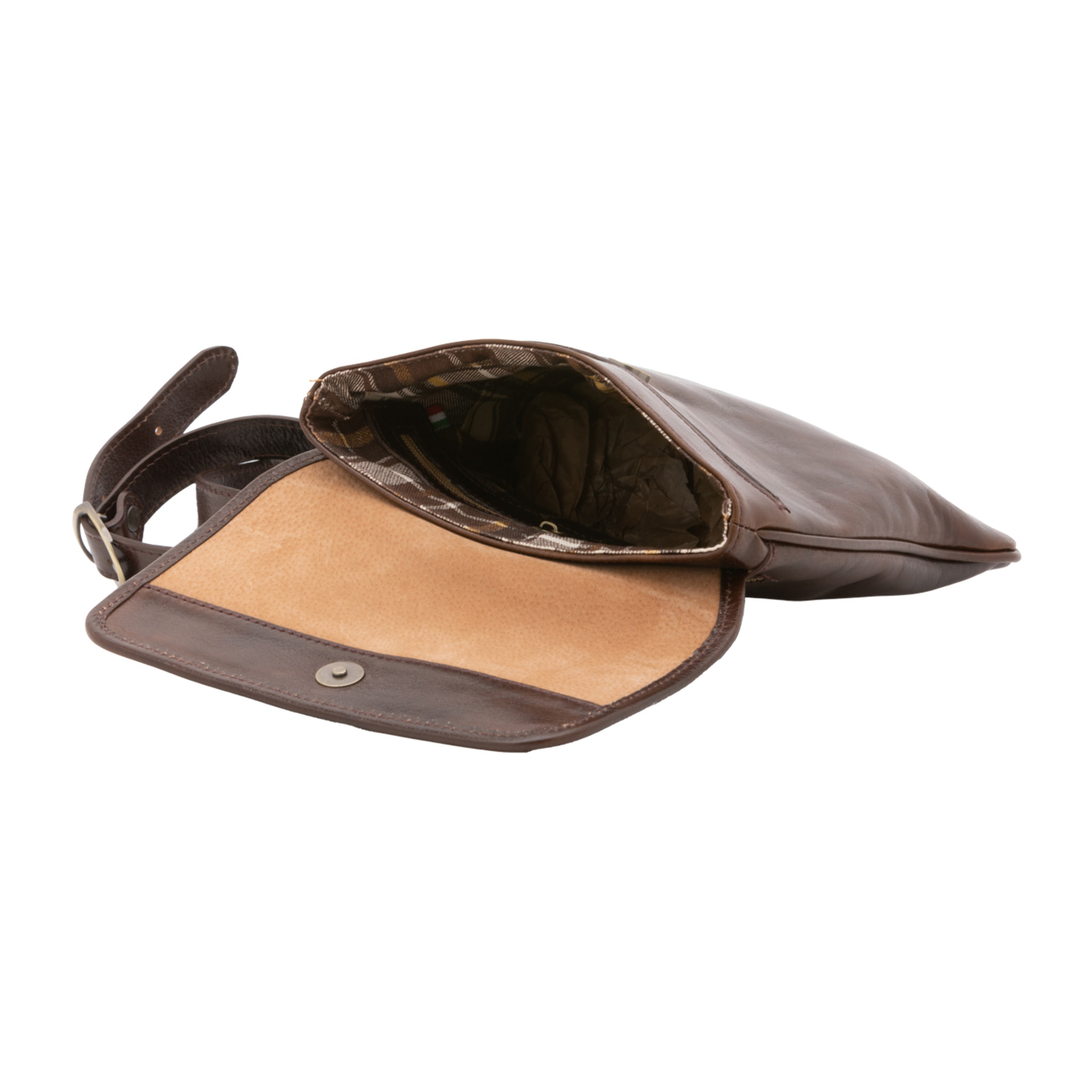 Borsa a tracolla  da uomo In Vera pelle Made in Italy 25x23x4 cm