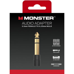 Adaptateur Jack MONSTERCABLE AUDIO ADAPTATEUR JACK 6.5MM M/F