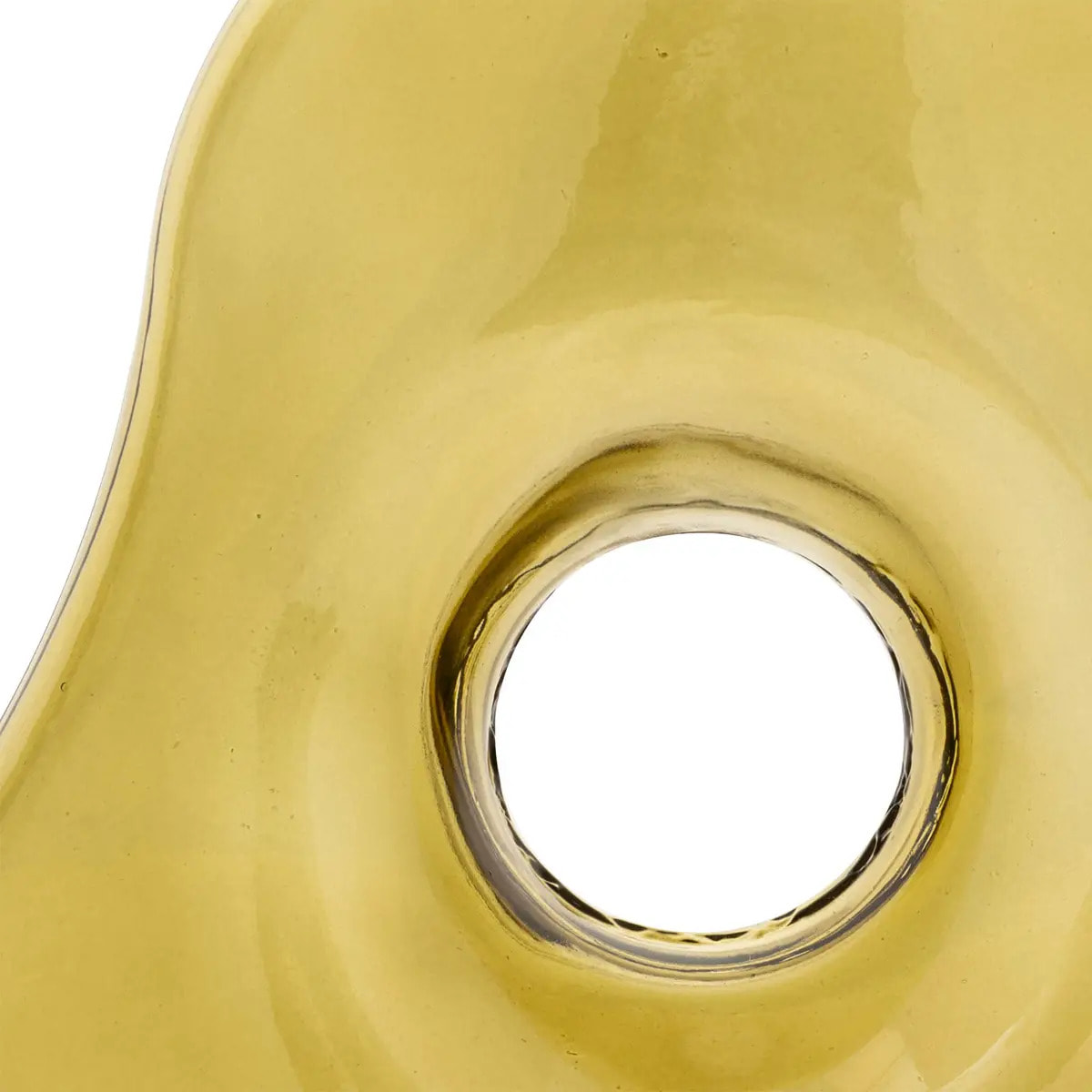 Vase donut "Kaki" vert H25cm