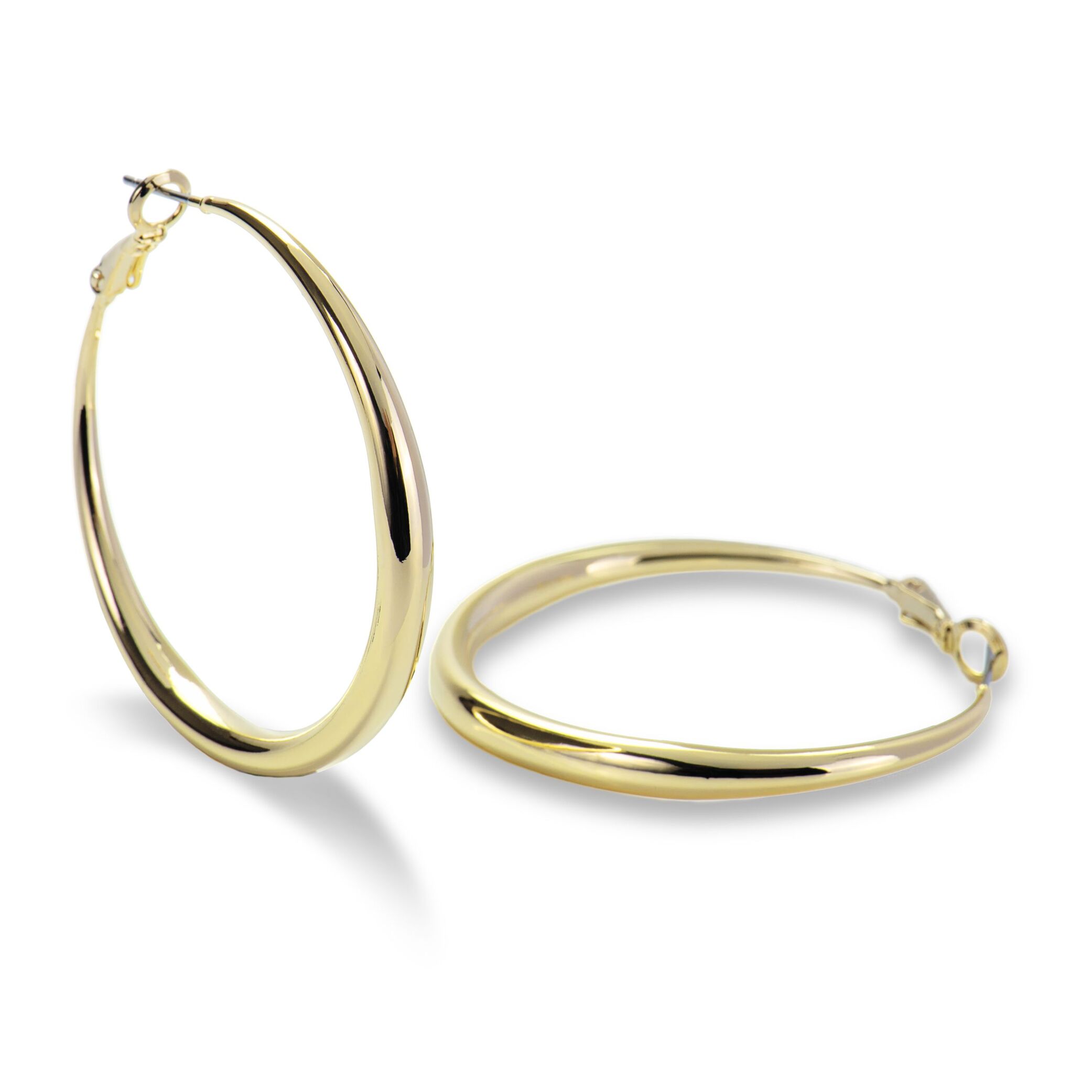Pendientes de 41mm de diámetro acabado oro amarillo de 18K