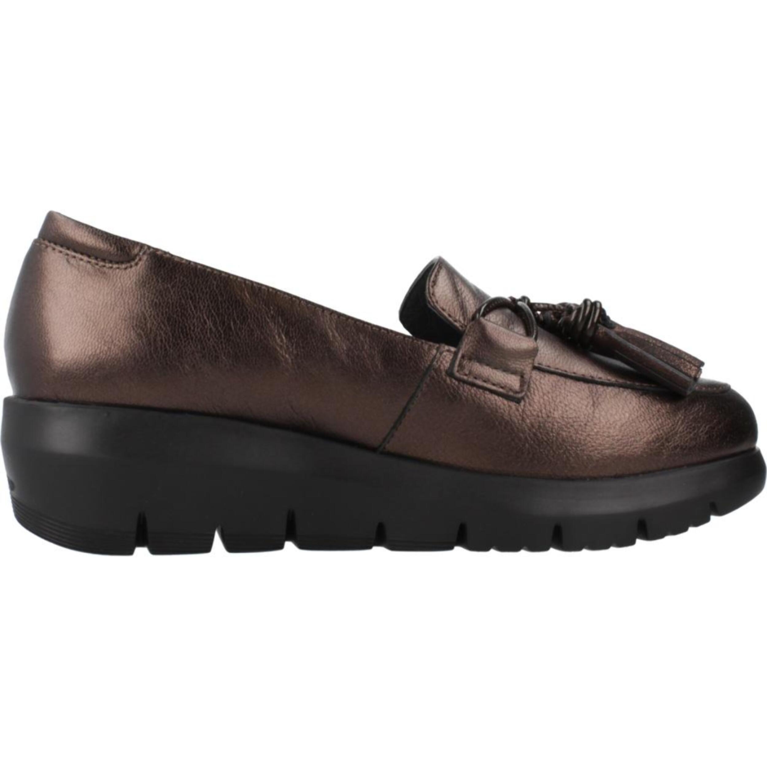 Zapatos Confort Mujer de la marca STONEFLY  modelo PLUME 19 LAMINATED LTH BRONCE
