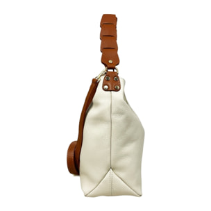 Borsa a spalla Cheval Firenze Lily Beige/Cuoio