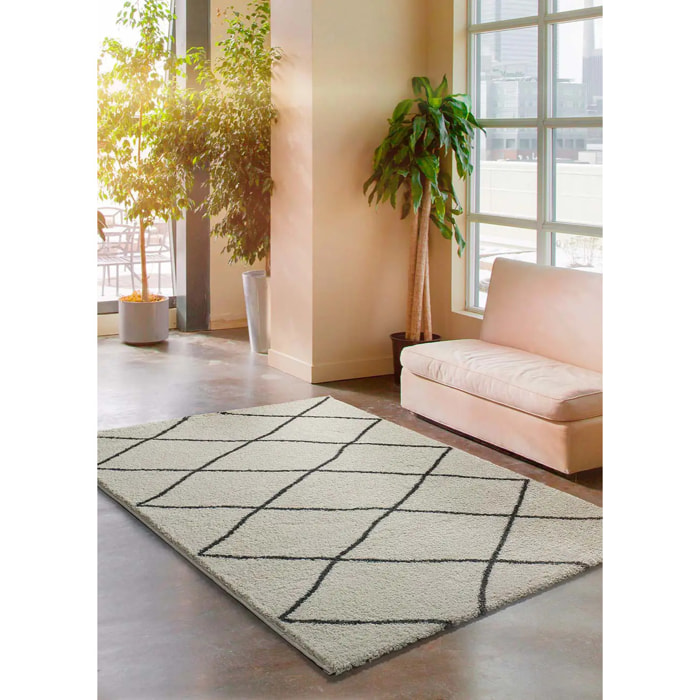 Alfombra de pelo largo Atlas Blanco, varias medidas disponibles
