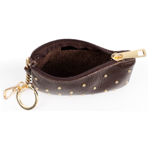 Bellosguardo Monedero Mujer. De piel auténtica acabado Dollaro con detalles metálicos.