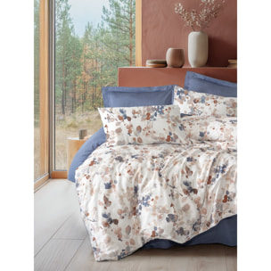 Parure housse de couette et taie(s) oreiller 100% Satin de Coton imprimé