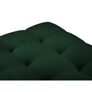 Banc "Bali" 2 places en velours vert bouteille