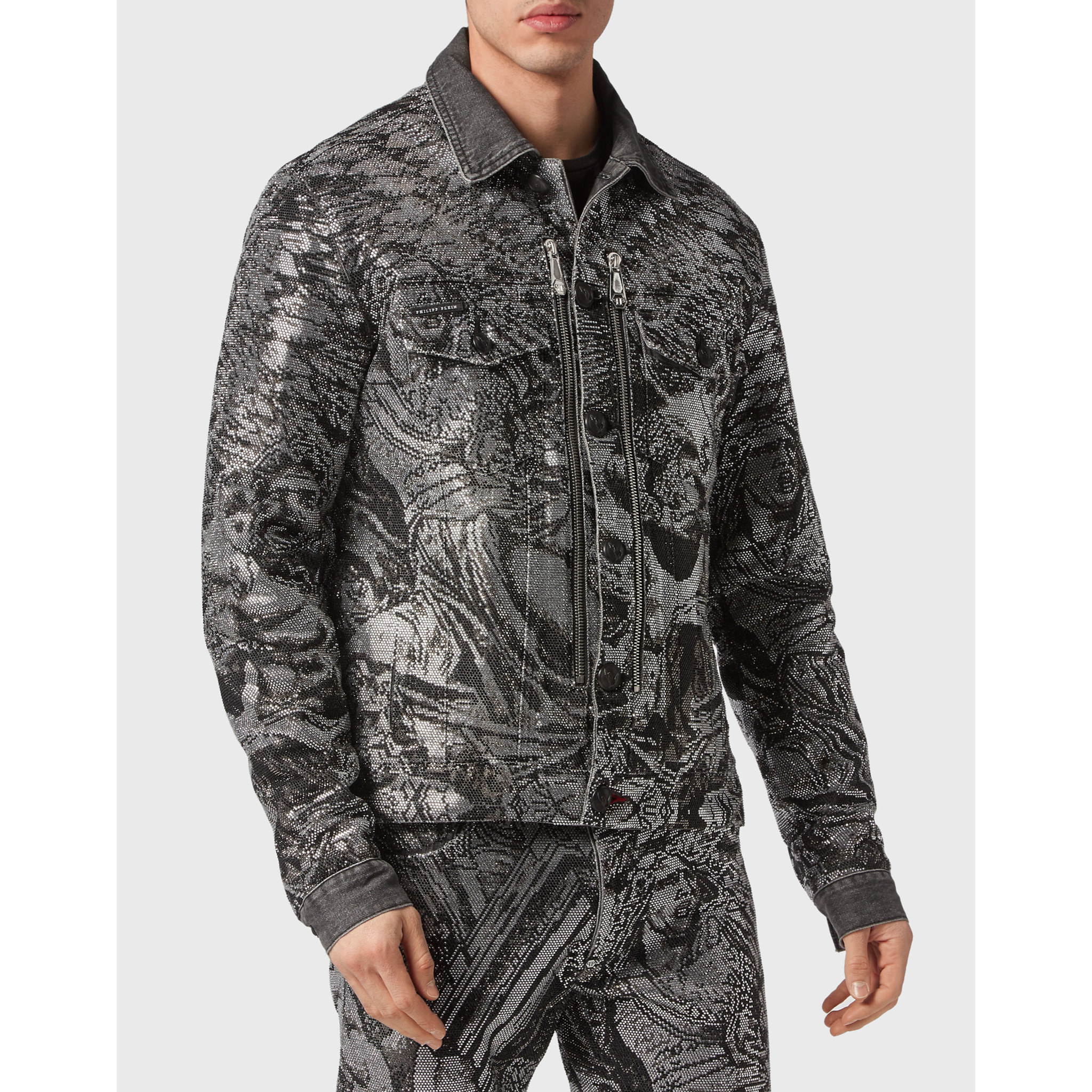 PHILIPP PLEIN Denim Jacket TATTOO