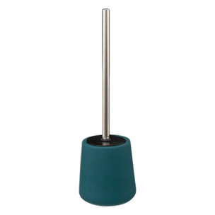 Brosse WC céramique "Colorama" bleu pétrole