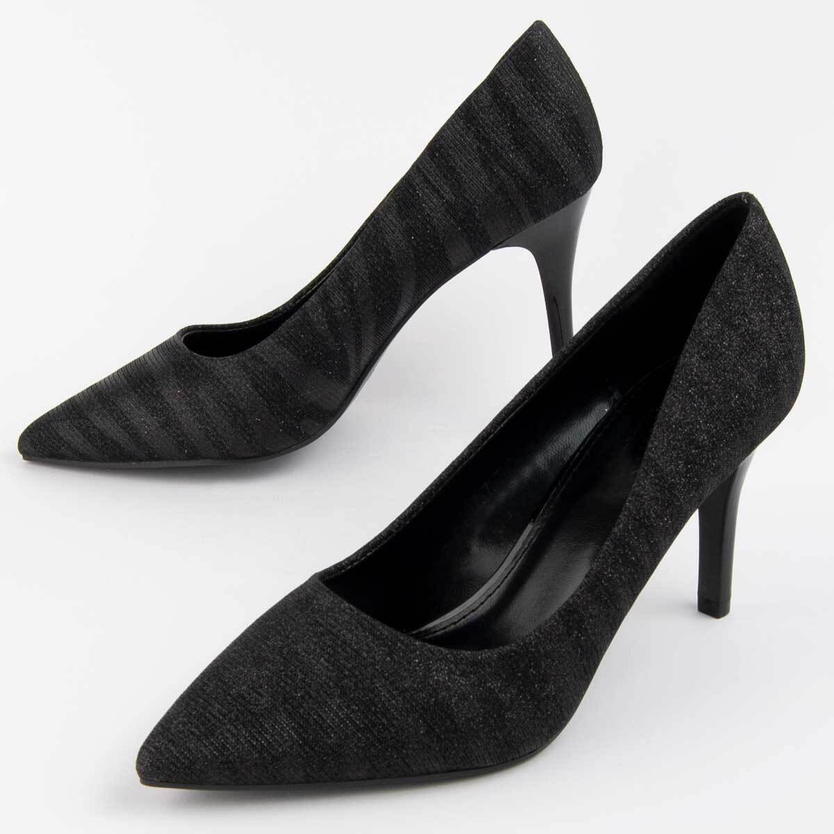 Zapato De Tacón - Negro - Altura: 8 Cm