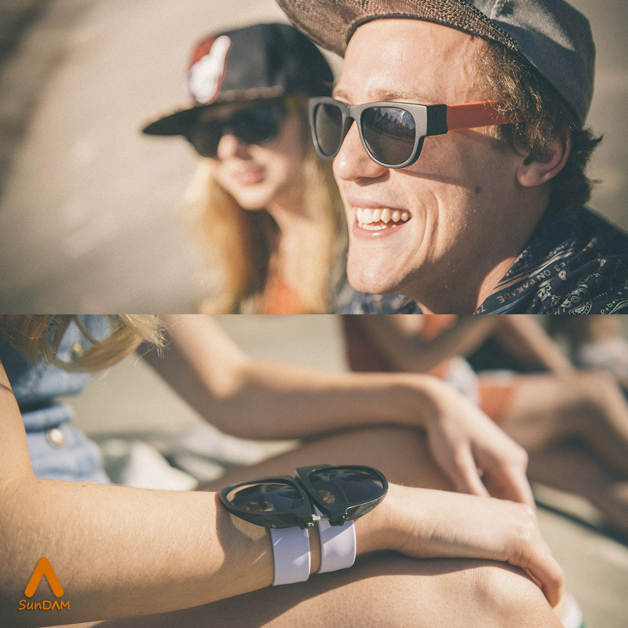 Occhiali da sole sportivi, pieghevoli e arrotolabili UV400