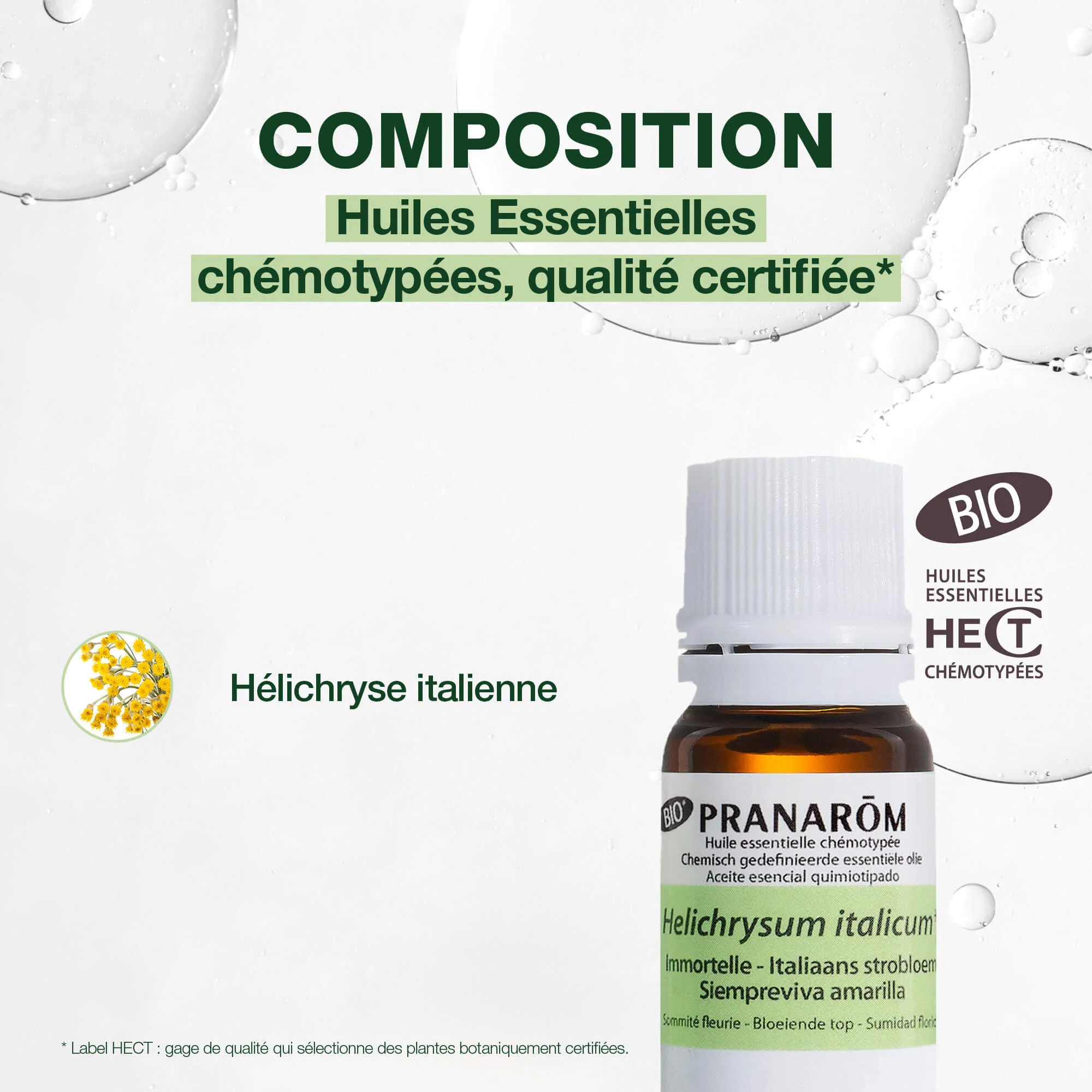 Pranarom - Huile Essentielle d'Immortelle (Hélichryse) - Bio - 5 ml