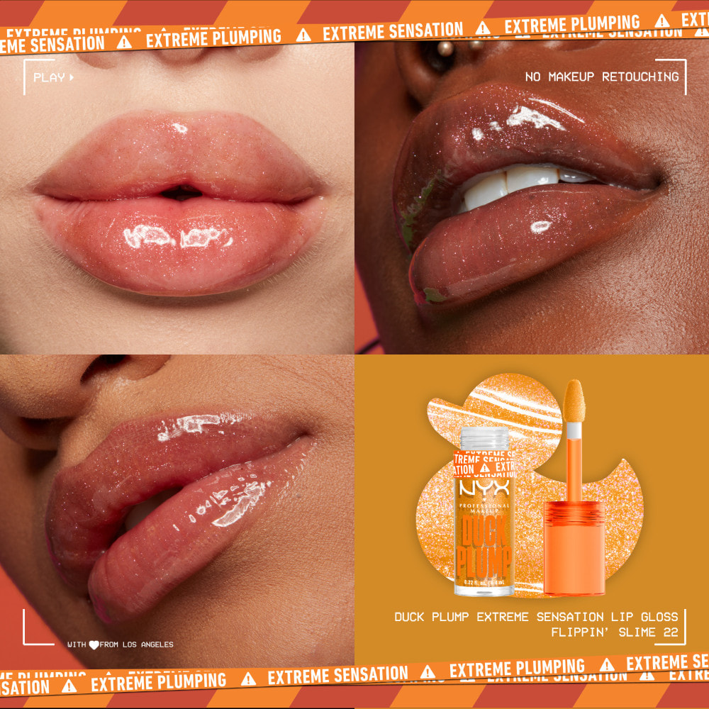 NYX Professional Makeup Gloss Duck Plump repulpant et pailleté Flippin' Slime
