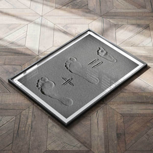 Affiche enfant faire part  Affiche + cadre en bois - Noir