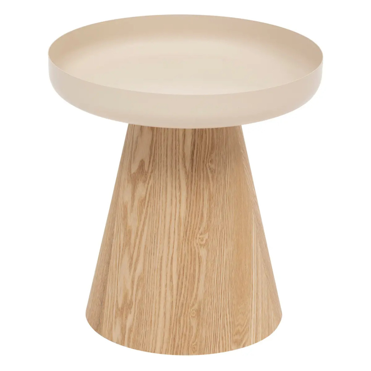 Table d'appoint "Hercyna" beige D. 40 x H. 41.8 CM
