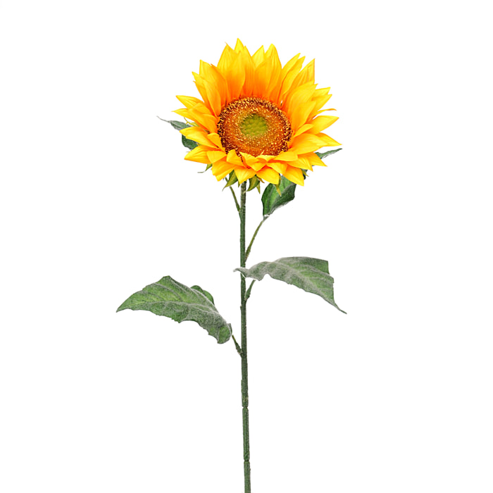 Girasole. Altezza 95 Cm - Pezzi 4 - 18X95X18cm - Colore: Giallo - Bianchi Dino - Fiori Artificiali