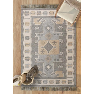 CHANDIA Alfombra kilim algodón reciclado multicolor, varias medidas disponibles
