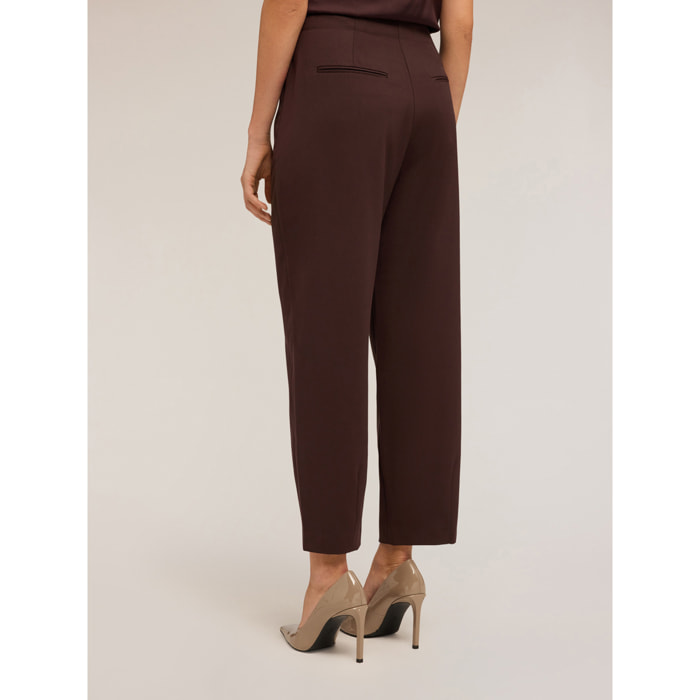 Motivi - Pantaloni balloon in poliviscosa - Marrone