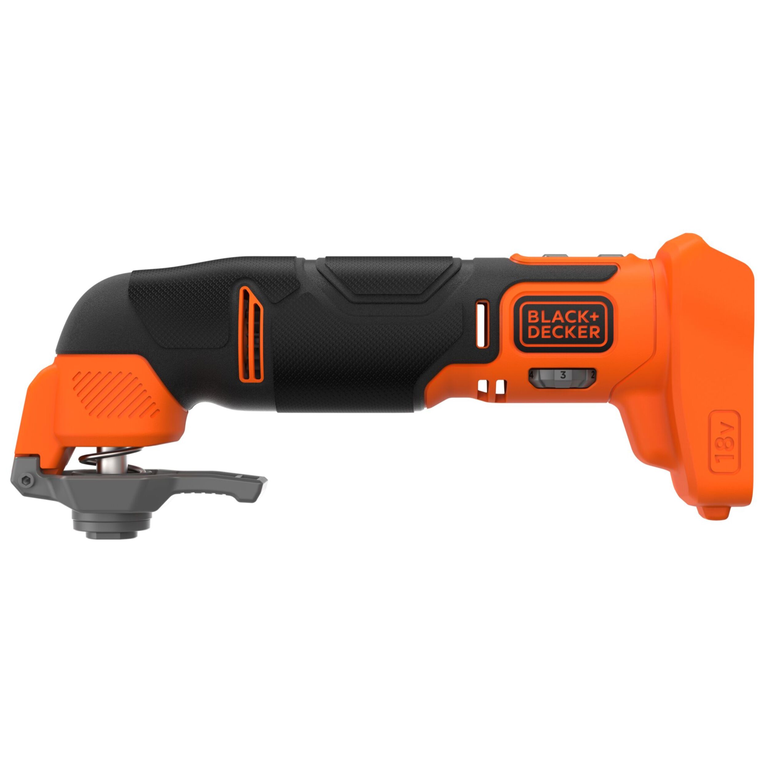 Outil oscillatoire multifonction 18V - Vitesse variable 8000-18000 osc/min, 18 accessoires, Sans batterie, ni chargeur