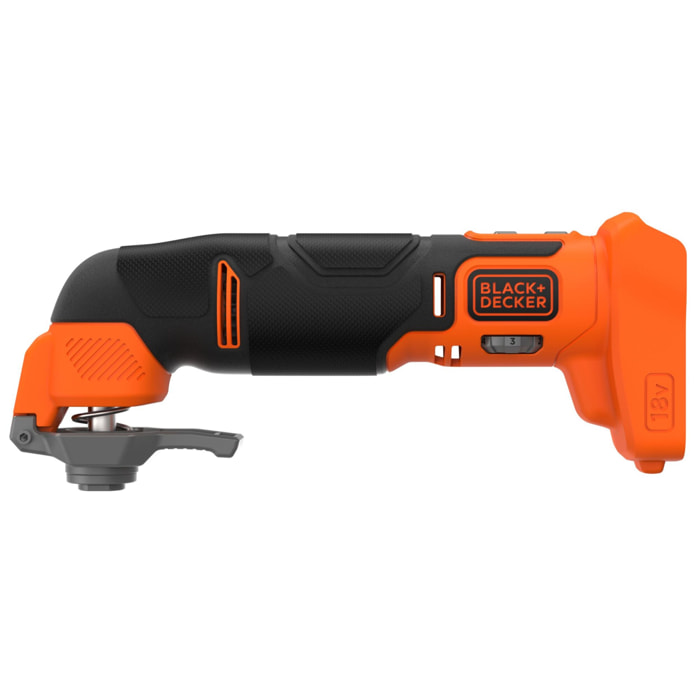 Outil oscillatoire multifonction 18V - Vitesse variable 8000-18000 osc/min, 18 accessoires, Sans batterie, ni chargeur