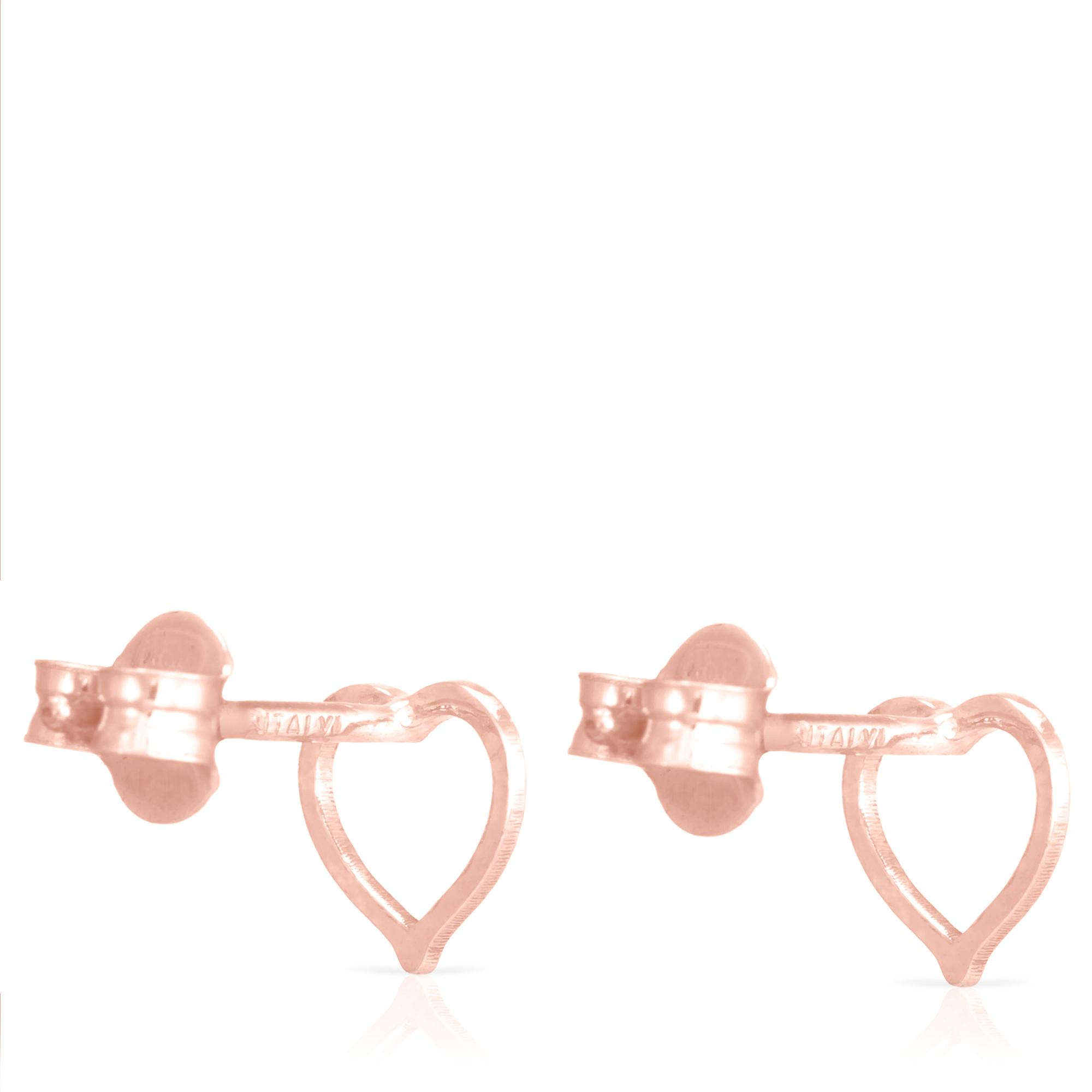 Orecchino a forma di cuore in argento sterling 925