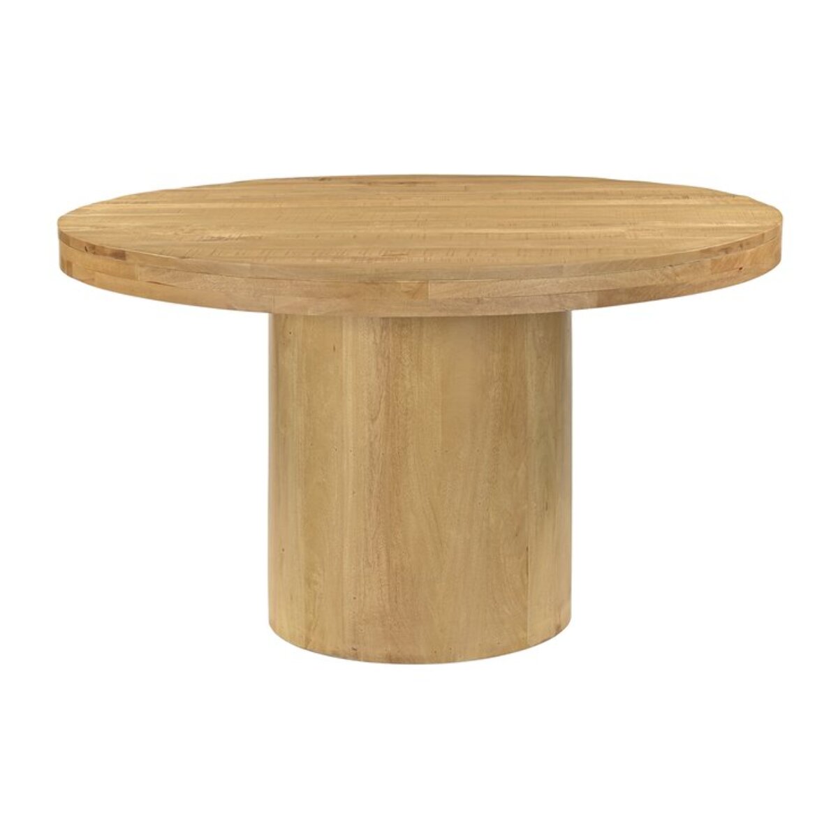 Table à manger Venier -bois massif de manguier-couleur aruba 130 x 76 x 130 cm