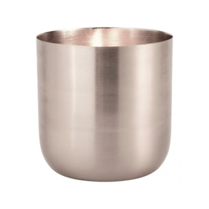Bougie coupelle argenté H.6,5 cm - EPSILON 048