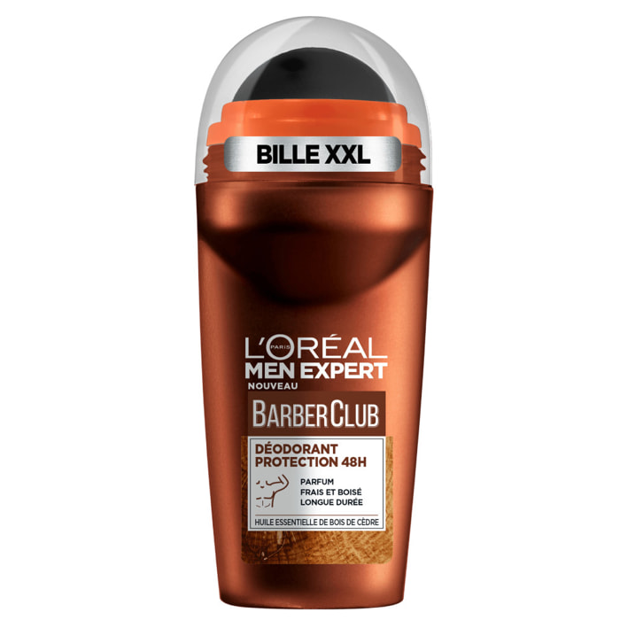 Lot de 6 - L'Oréal Paris Men Expert Barber Club Déodorant Bille Protection 48h 50ml